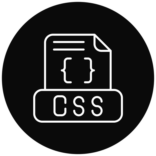 Css File icon vector image Can be used for Computer Programming