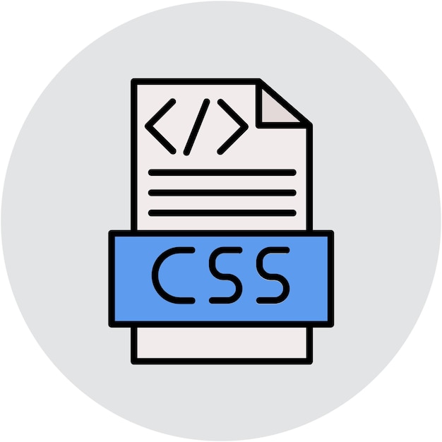 CSS-koodivektori-kuvitustyyli