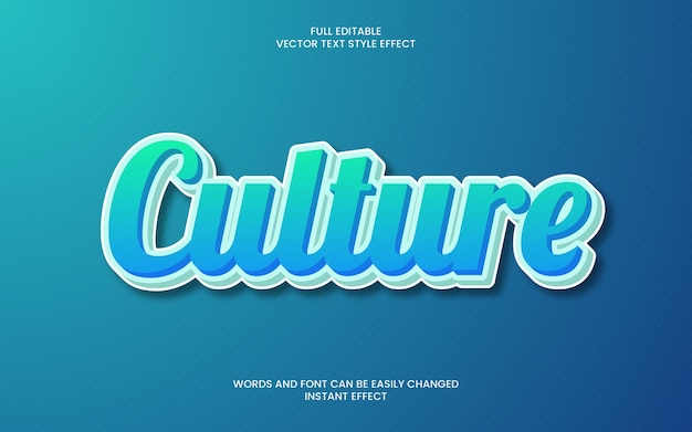 Culture Text Effect