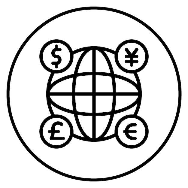 Currency icon vector image Can be used for Data Science