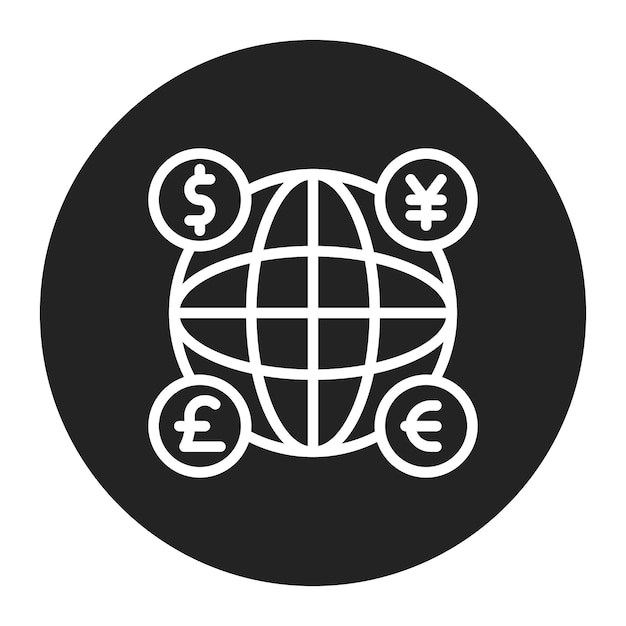 Currency icon vector image Can be used for Data Science