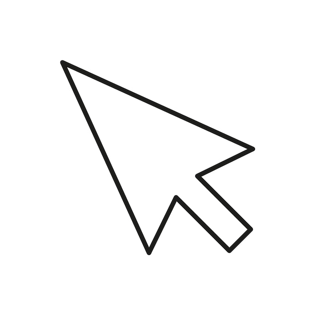 Cursor icon simple pointer vector click symbol User interface element Vector illustration EPS 10