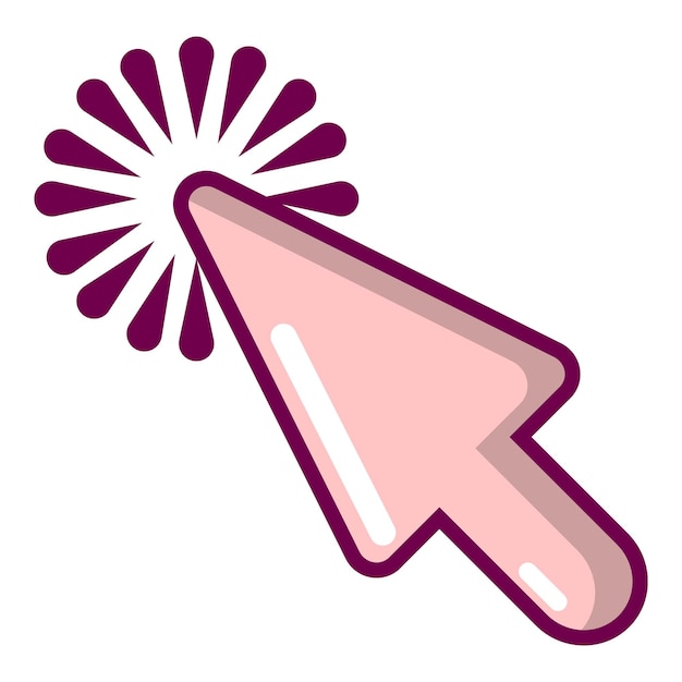Cursor website icon Cartoon illustration of cursor website vector icon for web