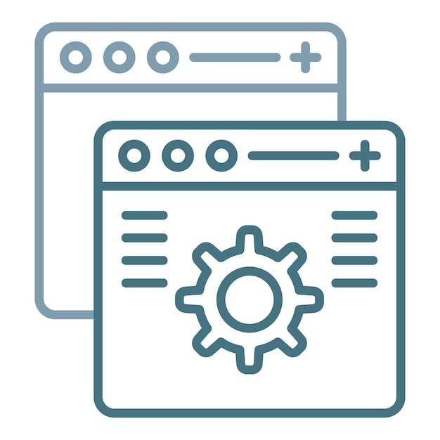 Custom Features Flat Illustration