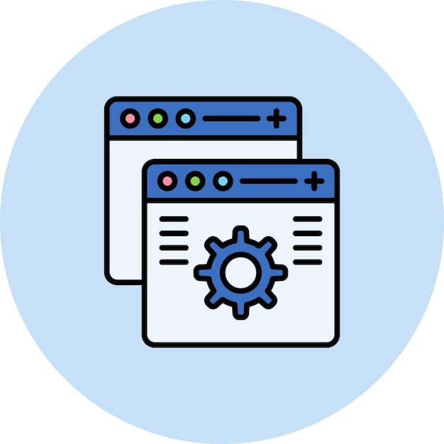 Custom Features Flat Illustration