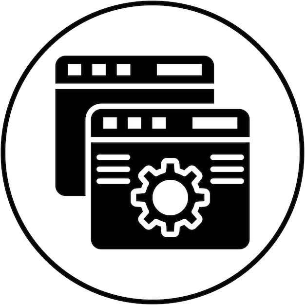 Custom Features vector icon Can be used for Computer Programming iconset