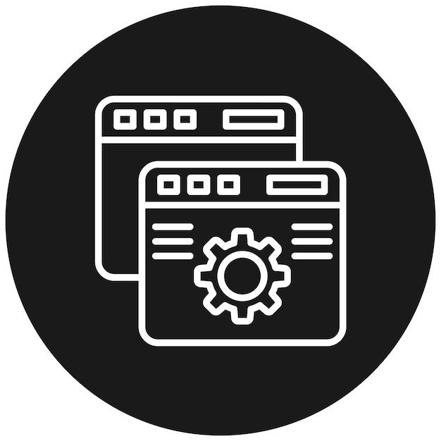 Custom Features vector icon Can be used for Computer Programming iconset