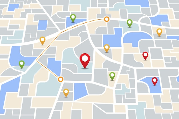 custom location map interface for app and website