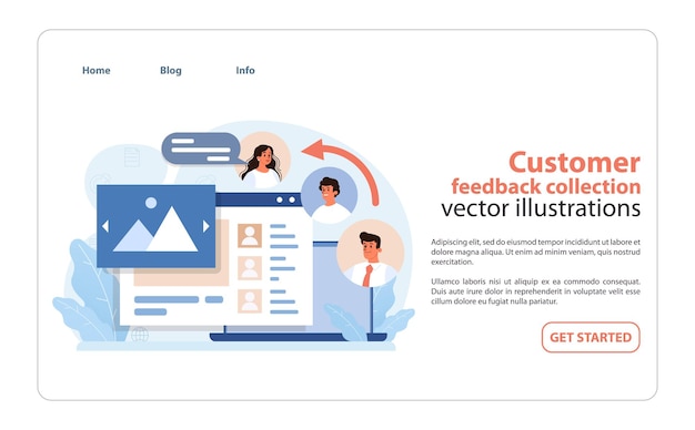 Customer feedback collection an illustrative representation of customer insights being integrated