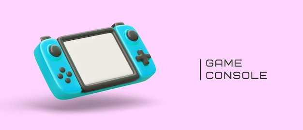 cute 3d handheld game console gadget for playing with two hands
