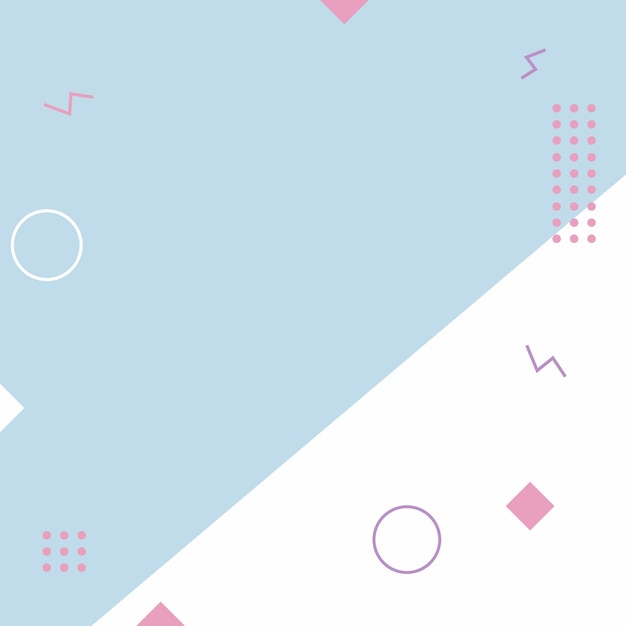 Cute abstract geometric pastel background