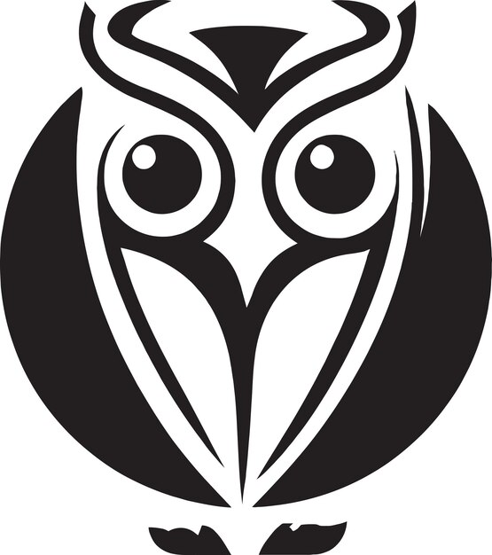 Cute and chubby owl mascot logo