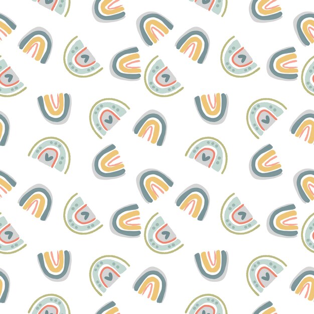 cute rainbow childern pattern