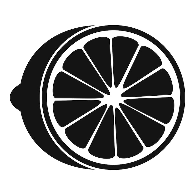 Cutted fresh lime icon Simple illustration of cutted fresh lime vector icon for web design isolated on white background