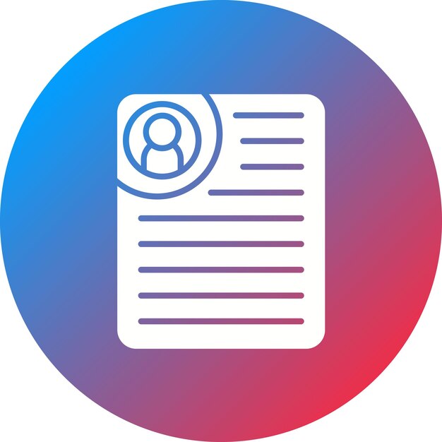 CV icon vector image Can be used for Recruitment Agency
