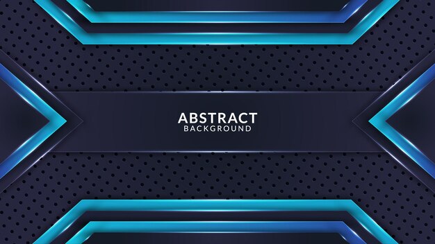 Cyan And Blue Gradient With Elegant Abstract Background