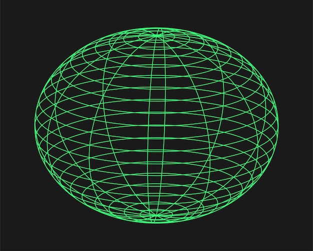 cyber geometry y2k element cyberpunk shape isolated style on black background