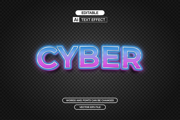 Cyber text effect