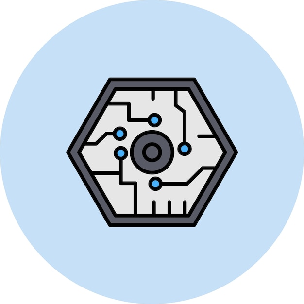 Cybernetics Flat Illustration