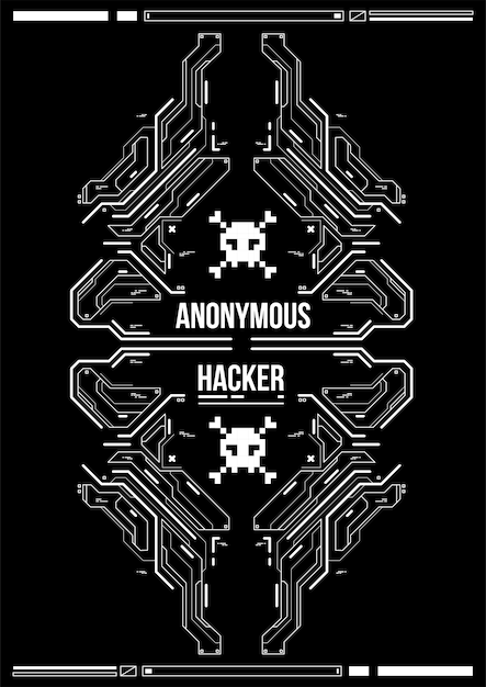 Cyberpunk futuristic poster. Retro futuristic poster template. Tech Abstract poster template.