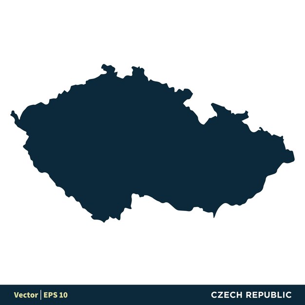 Czech Republic Europe Countries Map Vector Icon Template Illustration Design Vector EPS 10