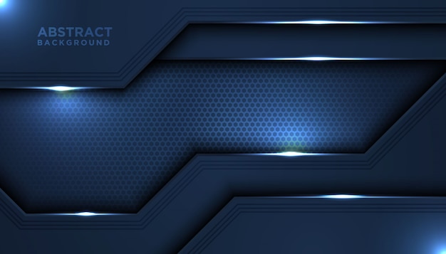 Dark abstract background with overlap layers