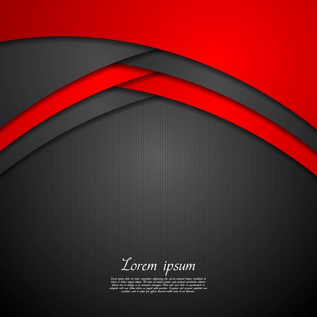 Dark abstract corporate wavy background.