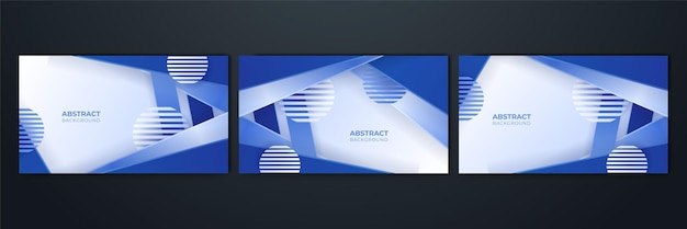 Dark blue abstract background geometry shine and layer element vector for presentation design Suit for business corporate institution party festive seminar and talks