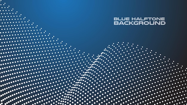 Dark blue halftone abstract background vector image for backdrop or presentation