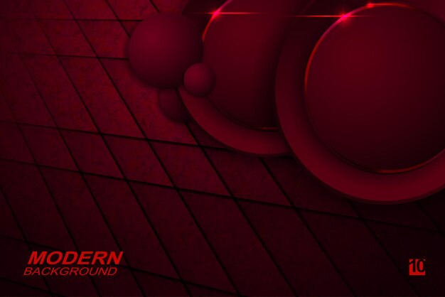 Dark red texture for design, oblique dark stripes, round glitter frames.