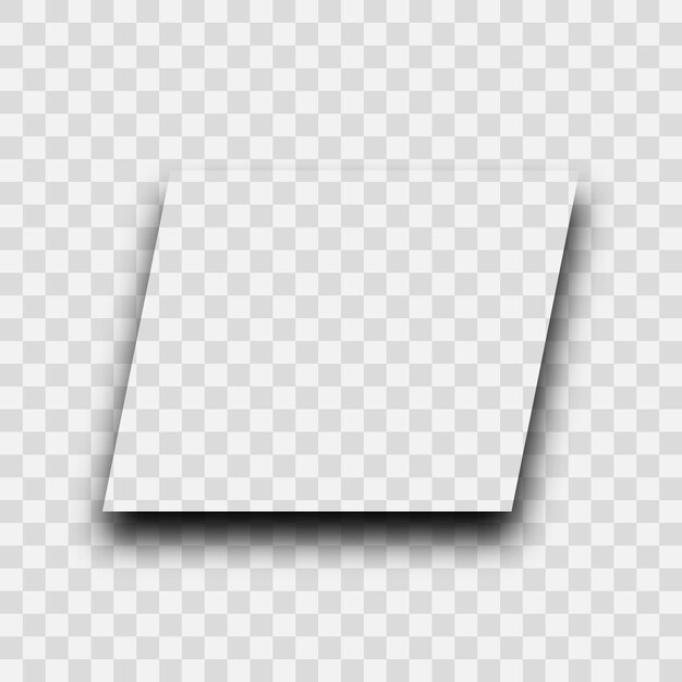 dark transparent realistic shadow parallelogram shadow isolated on transparent background vector illustration