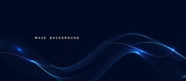 Dark wave elegant background vector