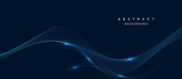 Dark wave elegant background vector