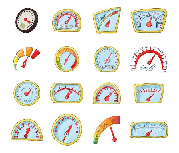 Dash board icon set 