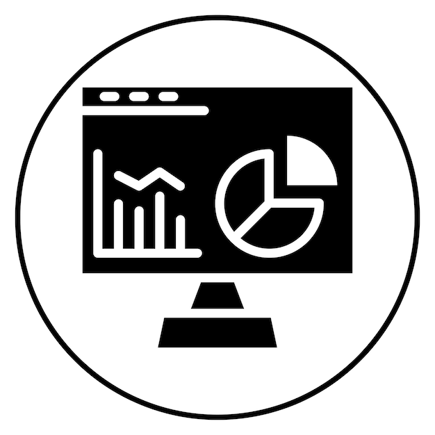dashboard icon vector image can be used for data science
