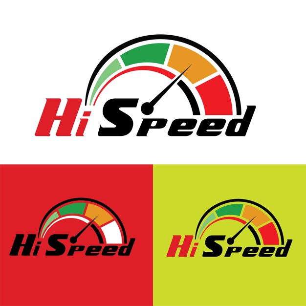 Dashboard speedometer hi speed car speed Car speed Fast internet speed sign Stock flat vector