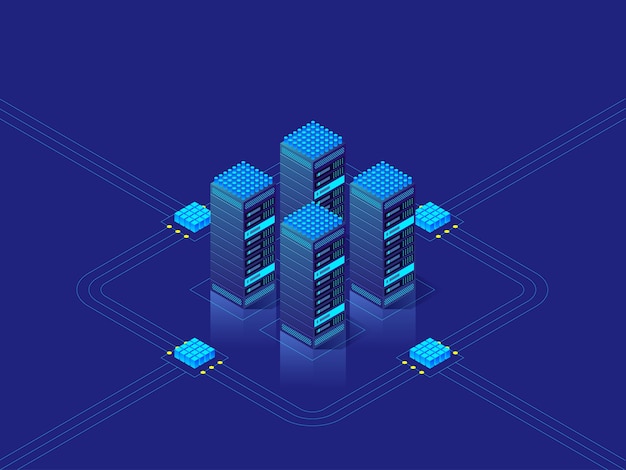 Data center concept illustration