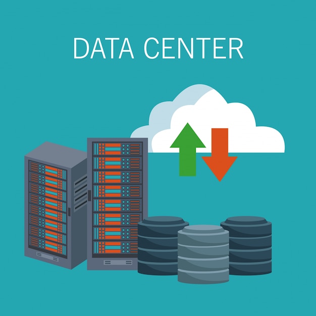 Data center technology icons