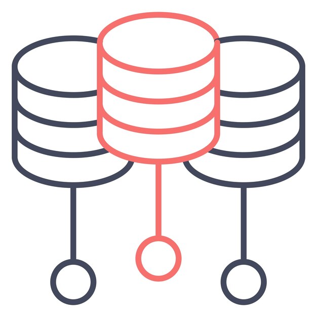 Data Center Vector Illustration Style