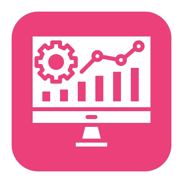 data driven icon vector image can be used for video blog
