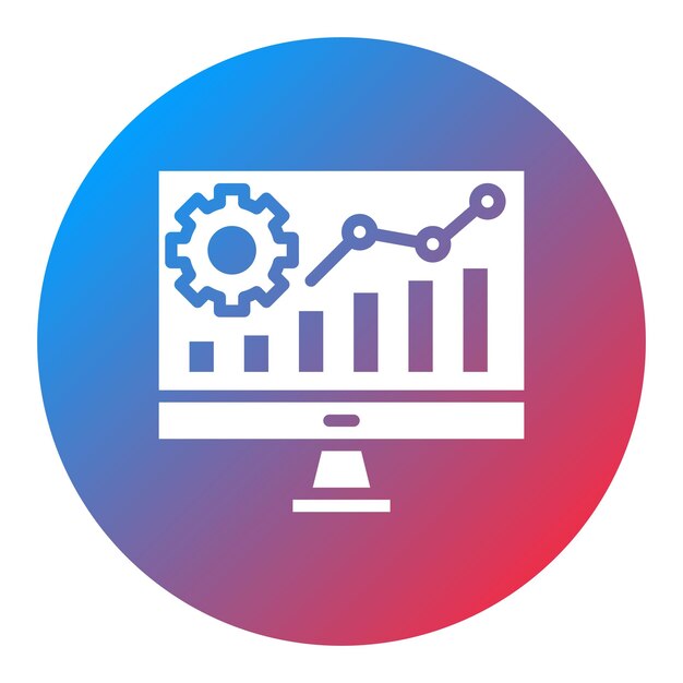 data driven icon vector image can be used for video blog
