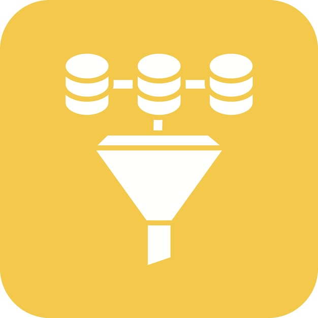 data filter icon vector image can be used for big data