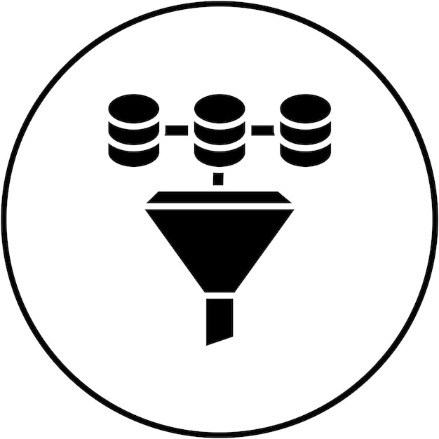 data filter icon vector image can be used for big data