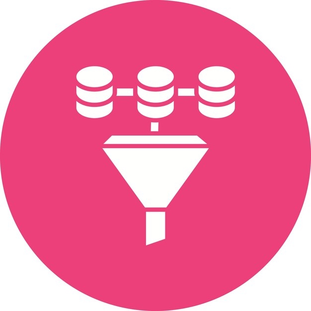 data filter icon vector image can be used for big data