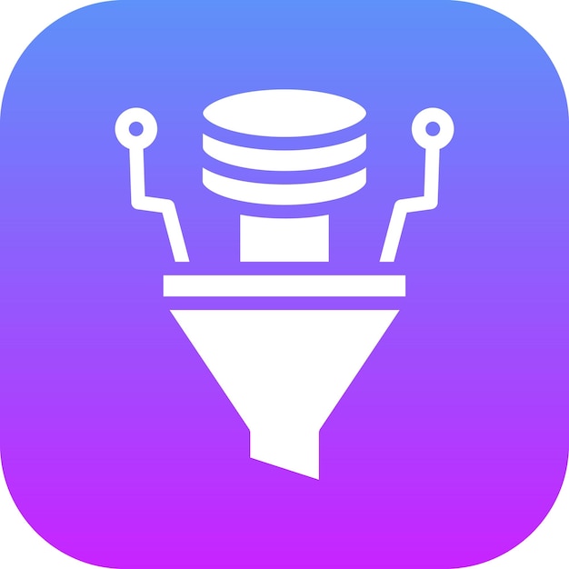 Data Filtering vector icon illustration of Data Analytics iconset