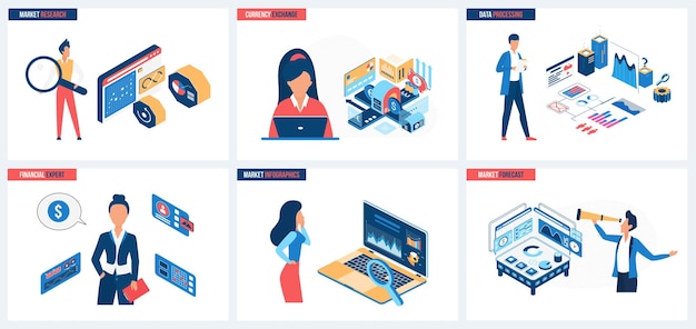 Data processing for market research currency exchange financial forecast by expert set