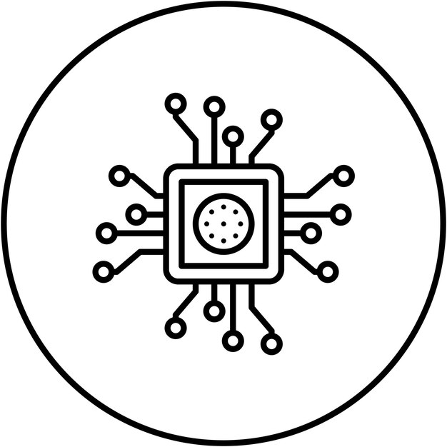 data processor icon vector image can be used for gdpr