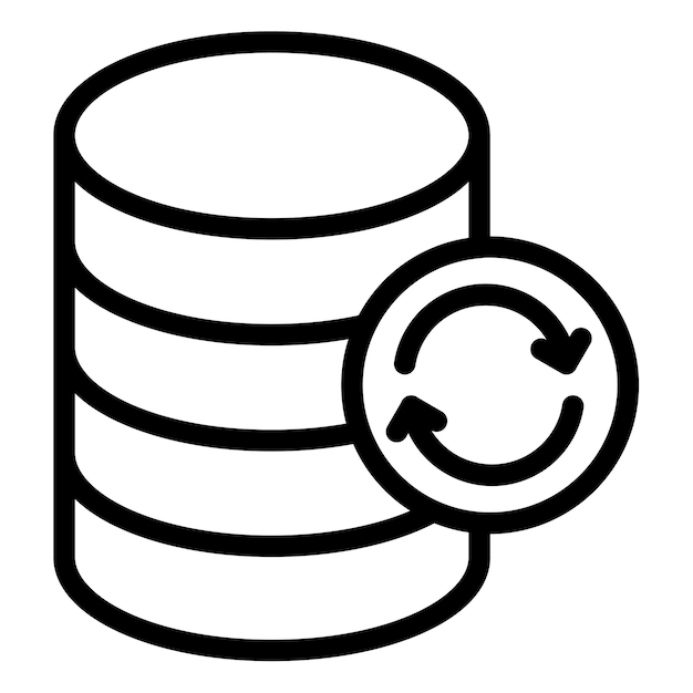 Data Refresh Vector Illustration