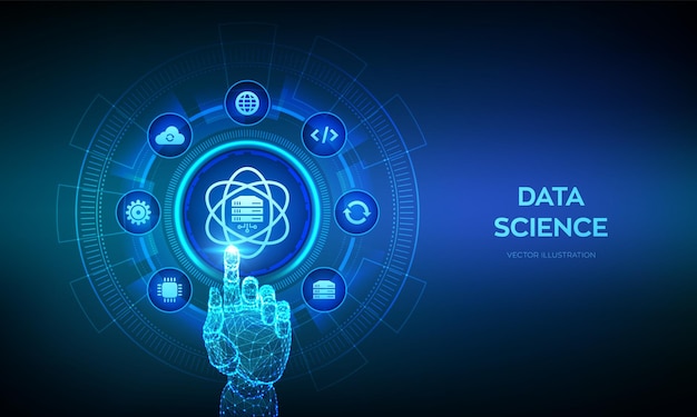 data science computer science technology concept deep learning artificial intelligence big data