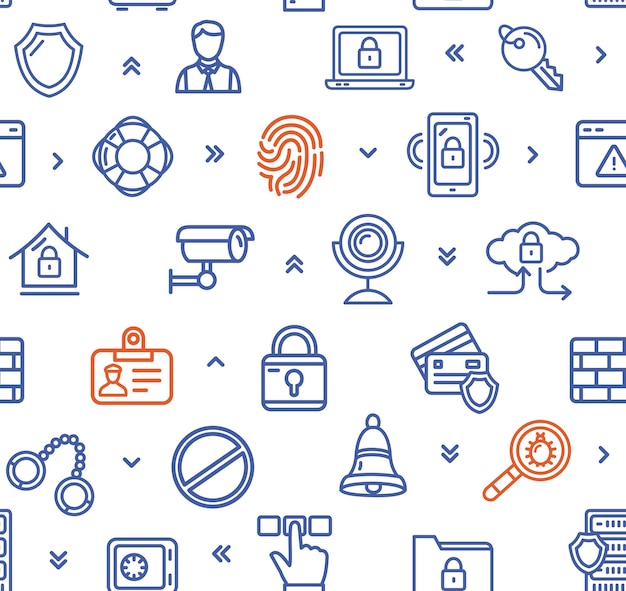 Data Security and Safe Pattern Background Vector